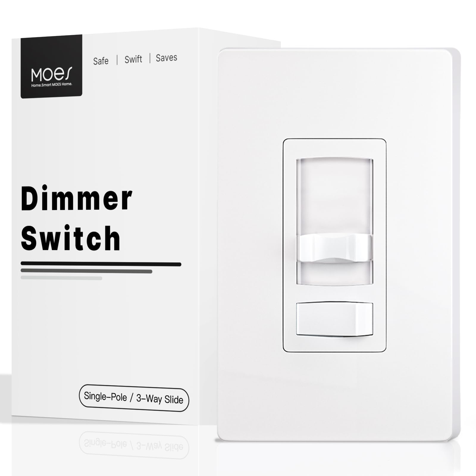 MOES 3 Way & Single Pole Dimmable Light Switch for LED & CFL
| MOES ON/Off with Dimming Switch for Bedroom & Hallway
|